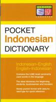 Periplus Pocket Indonesian Dictionary