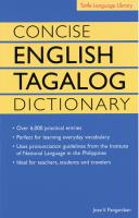 Concise English Tagalog Dictionary