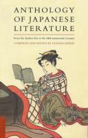 Anthology of Japanese Literature