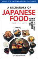 A Dictionary of Japanese Food