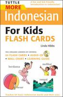 Tuttle More Indonesian for Kids Flash Cards