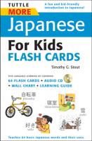 Tuttle More Japanese for Kids Flash Cards
