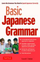 Basic Japanese Grammar