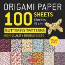 Origami Paper 100 Sheets Butterfly Patterns 6" (15 cm)
