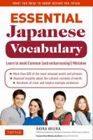 Essential Japanese Vocabulary