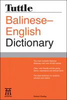 Tuttle Balinese-English Dictionary