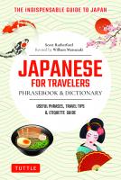 Japanese for Travelers Phrasebook & Dictionary