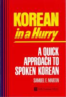 Korean in a Hurry