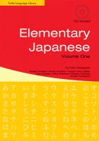 Elementary Japanese volume 1