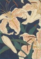 Hiroshige Spotted Lilies?Dotted Paper Journal