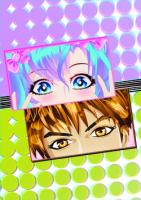 Manga Eyes Dotted Paperback Journal