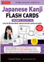 Japanese Kanji Flash Cards Volume 2