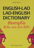 English-Lao Lao-English Dictionary