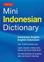 Tuttle Mini Indonesian Dictionary