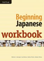 Beginning Japanese Workbook