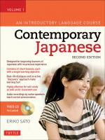 Contemporary Japanese Vol.1 2nd ed.