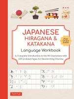 Japanese Hiragana & Katakana Language Workbook