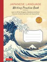 Japanese Language Writing Practice Book