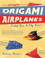Simple Origami Airplanes