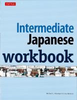 Intermediate Japanese Workbook