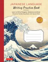 Japanese Language Writing Practice Book
