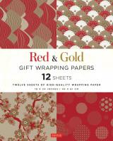 Red & Gold Gift Wrapping Papers