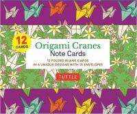 Origami Cranes Note Cards