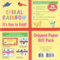 Origami Paper : Rainbow - Spiral Pack