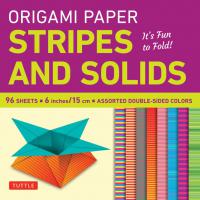 Origami Paper : Stripes and Solids 6"