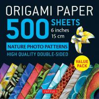 Origami Paper 500 sheets Nature Photo Patterns 6" (15 cm)