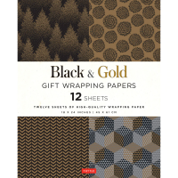 Black & Gold Gift Wrapping  Papers