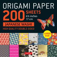 Origami Paper Japanese Washi 200 sheets 6.75" / 17cm
