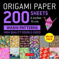 Origami Paper 200 sheets Washi Patterns 6" (15 cm)