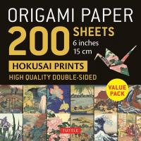 Origami Paper 200 Sheets Hokusai Prints 6”/15 cm
