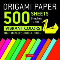 Origami Paper 500 sheets Vibrant Colors 6" / 15 cm