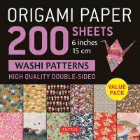 Origami Paper 200 sheets Washi Patterns 6" (15 cm)