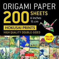 Origami Paper 200 sheets Hokusai Prints 6" (15 cm)