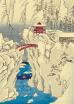 Hiroshige Snow on Mt Haruna Dotted Hardcover Journal
