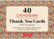 40 Thank You Cards Chiyogami