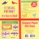 Origami Paper : Bright - Spiral Pack