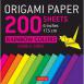 Origami Paper Rainbow Colors 6"200s