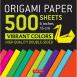 Origami Paper Vibrant Colors 6" 500s