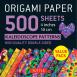 Origami Paper 500 sheets Kaleidoscope Patterns 4" (10 cm)