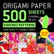 Origami Paper Kimono Patterns 500 sheets 4”/10 cm