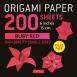 Origami Paper 200 sheets Ruby Red 6"